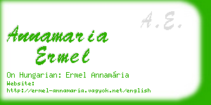 annamaria ermel business card